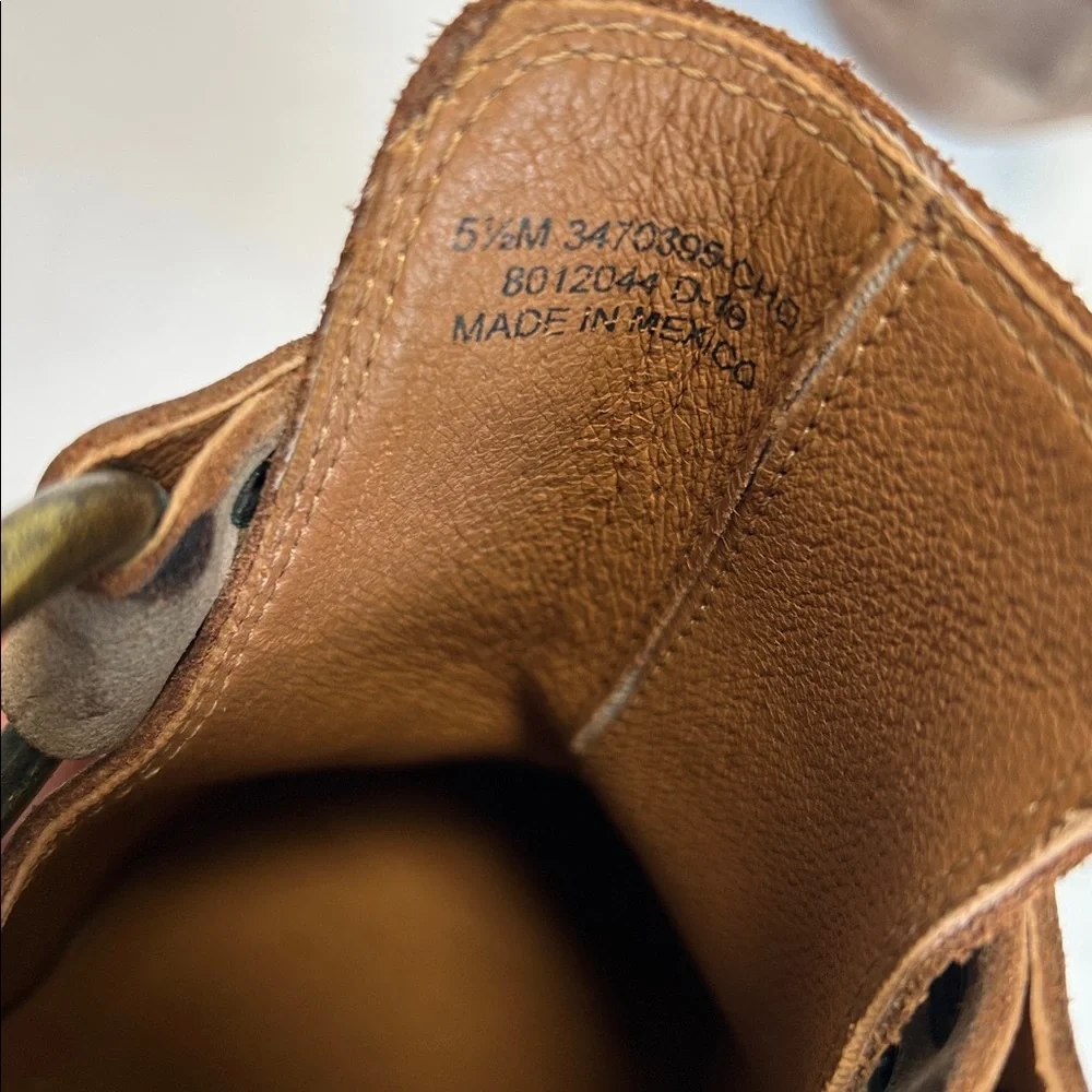Frye Ray Harness Back Zip Womens Brown Leather Slip On Booties B Ruze Shoes